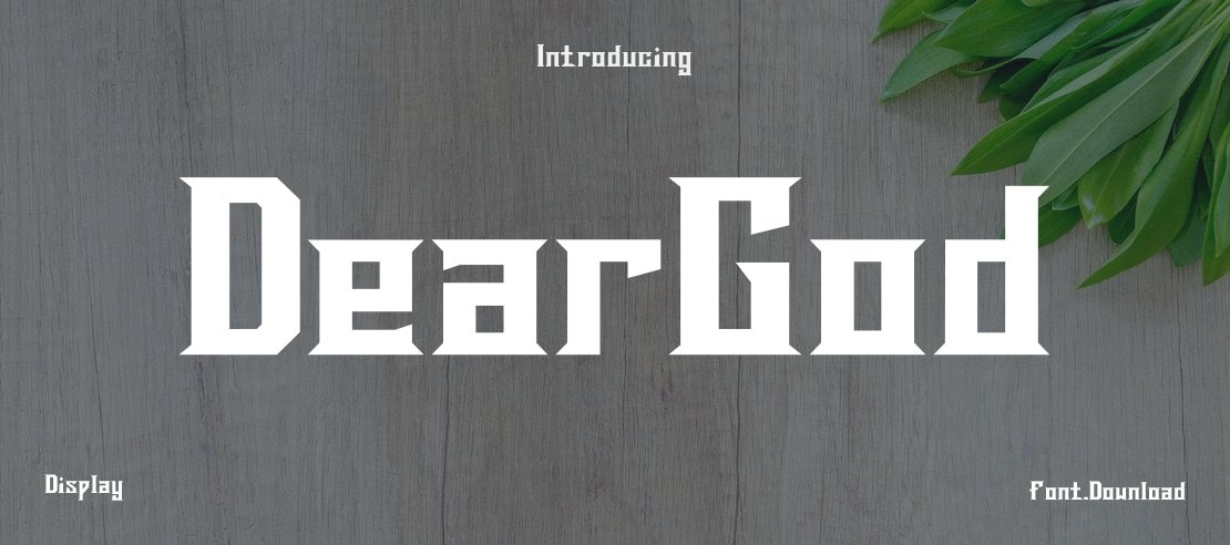 DearGod Font