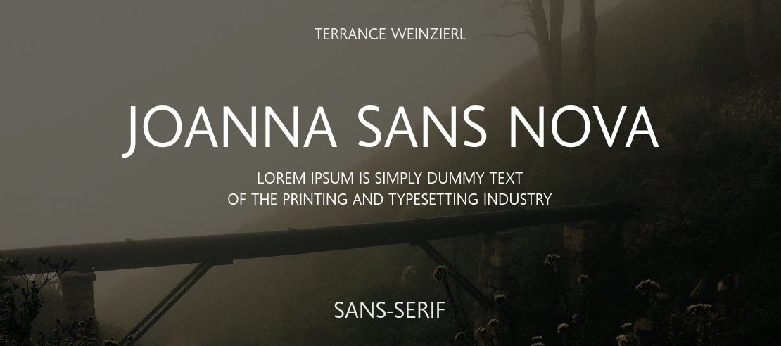 Joanna Sans Nova Font Family