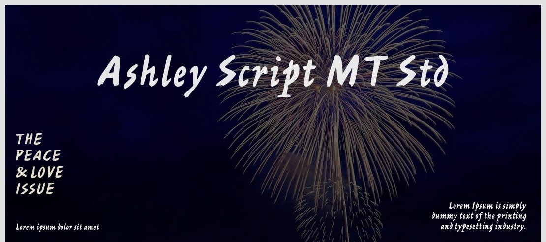 Ashley Script MT Std Font