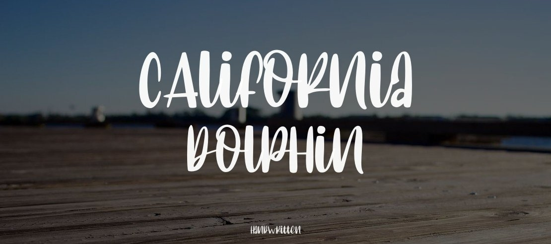 CAlifornia dolphin Font