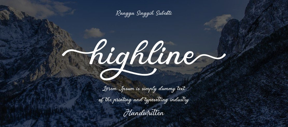 highline Font