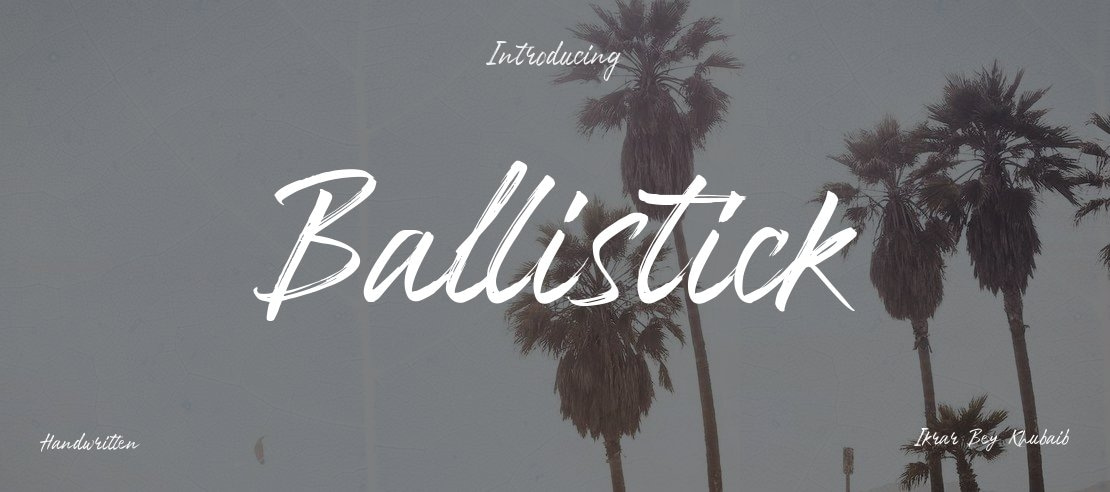 Ballistick Font