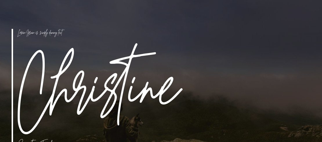 Christine Signature Font