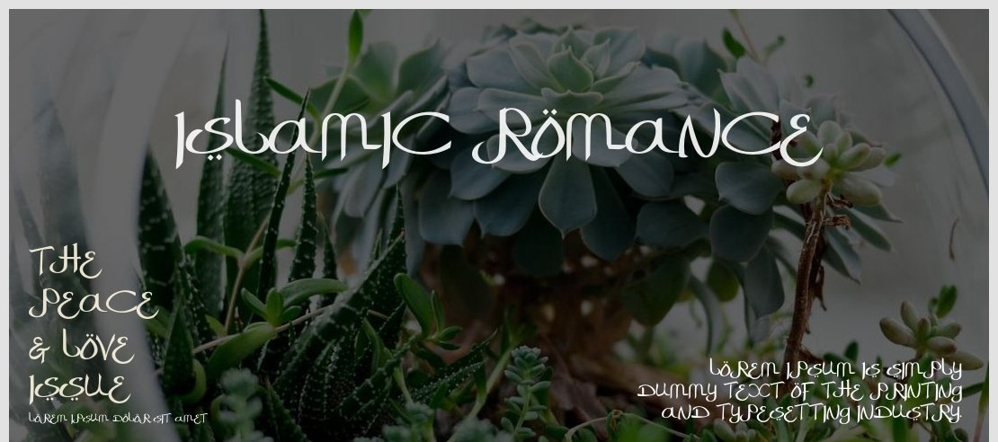 Islamic Romance Font Family
