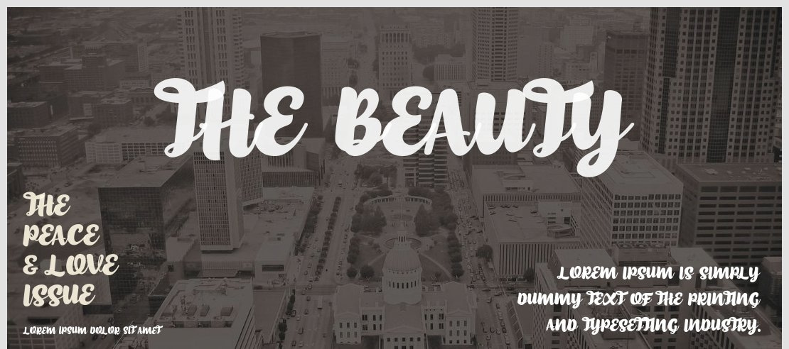 the beauty Font