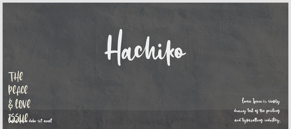 Hachiko Font
