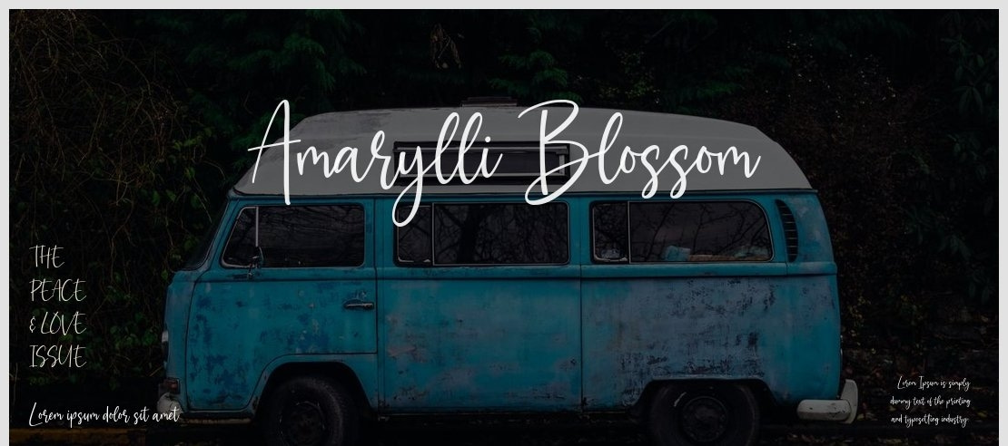 Amarylli Blossom Font