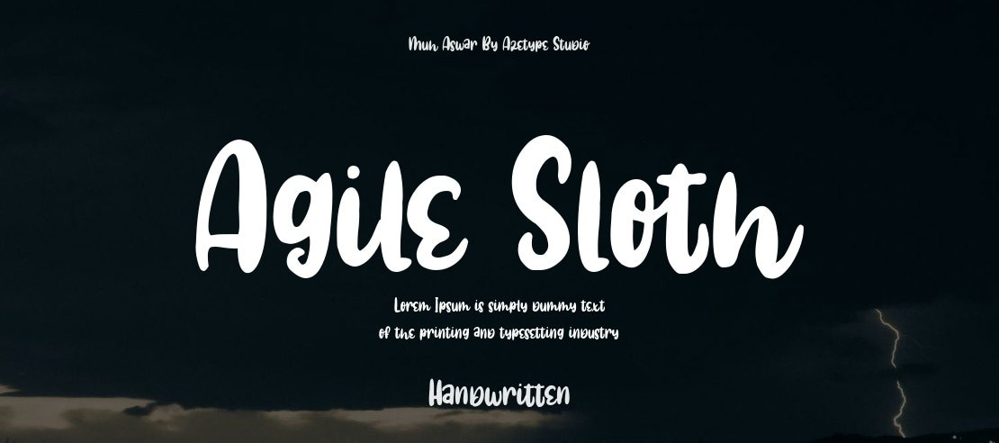 Agile Sloth Font