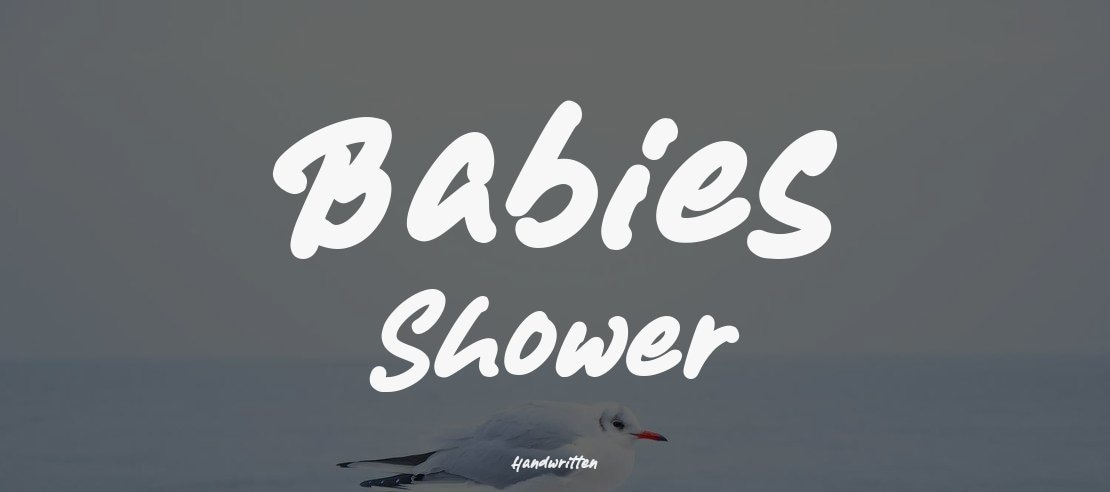 Babies Shower Font