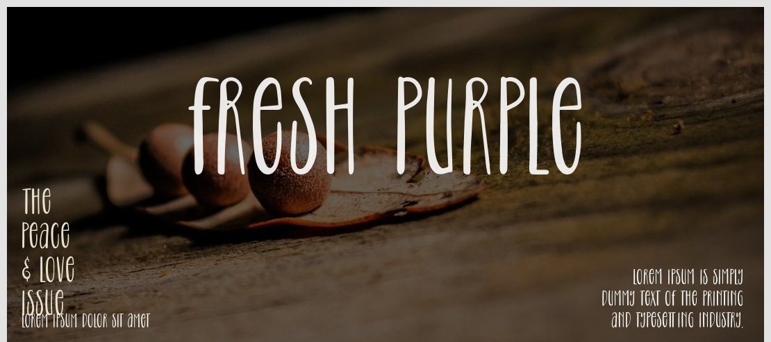 Fresh Purple Font