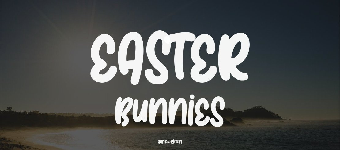 Easter Bunnies Font