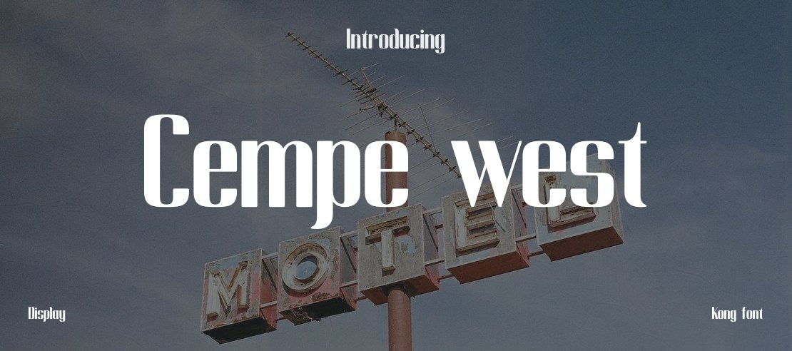 Cempe west Font