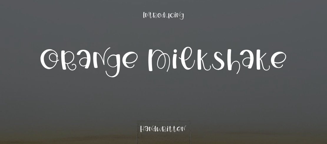 Orange Milkshake Font
