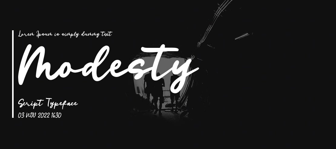 Modesty Script Font