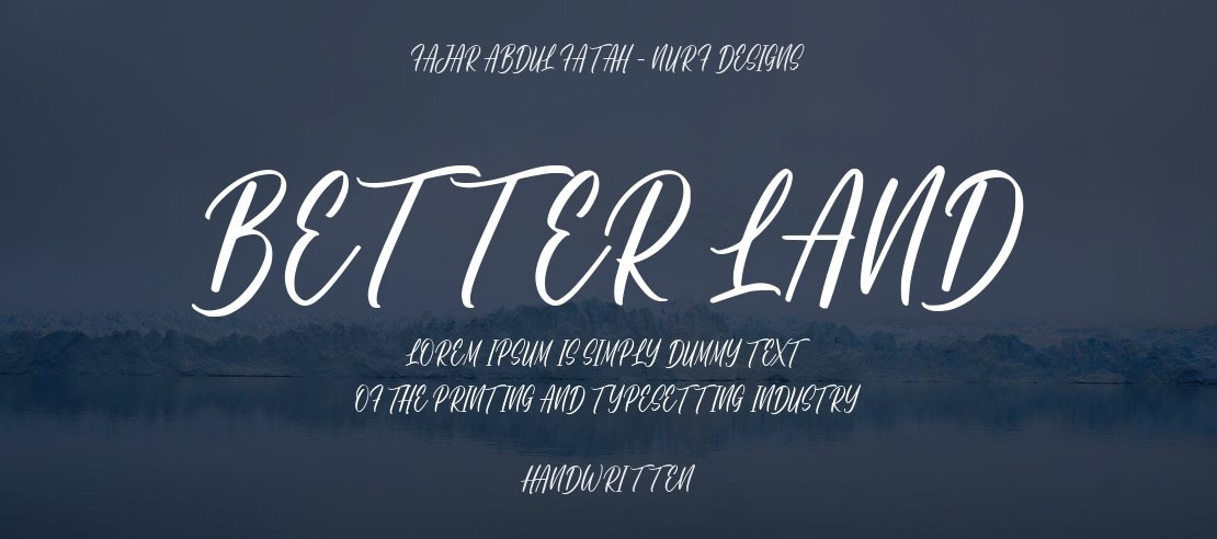 Better Land Font