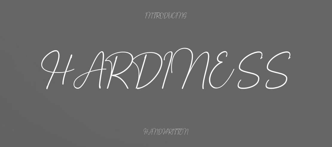 Hardiness Font