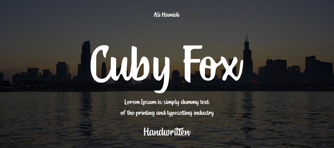 Cuby Fox Font