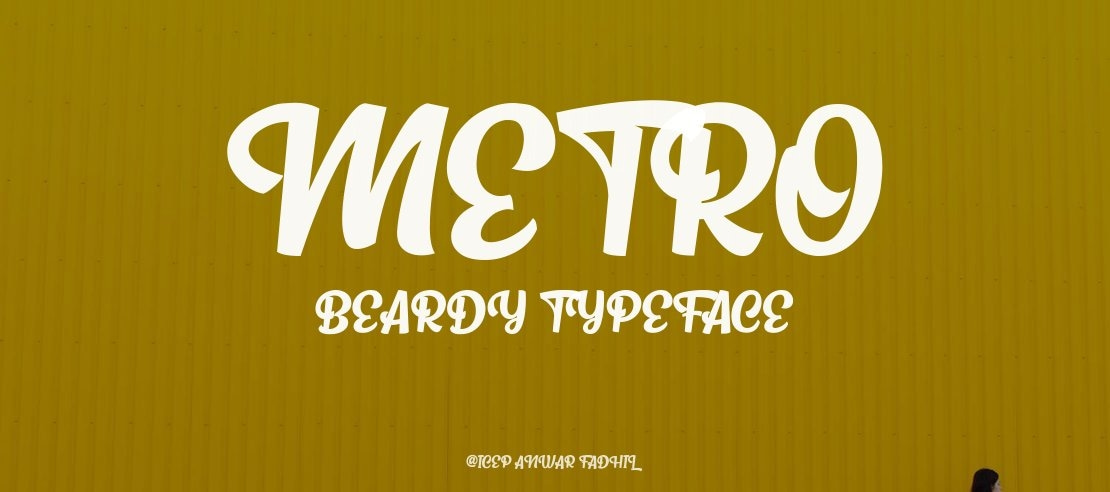 Metro Beardy Font