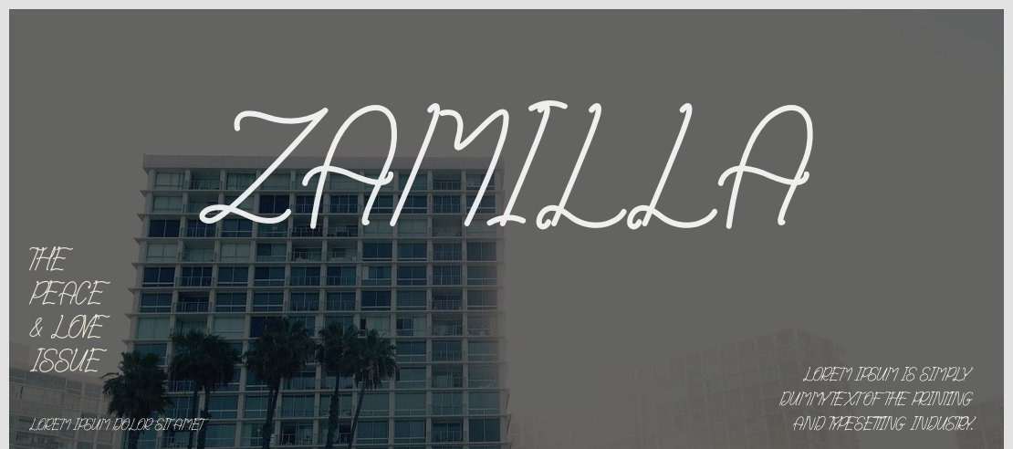 Zamilla Font