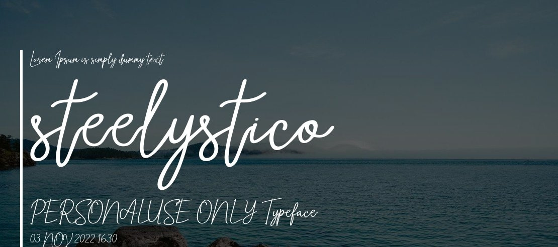 steelystico - PERSONAL USE ONLY Font