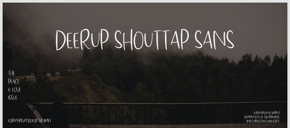 DeerUp Shouttap Sans Font