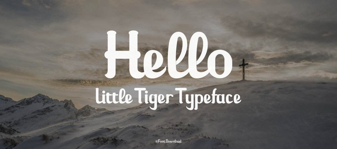 Hello Little Tiger Font