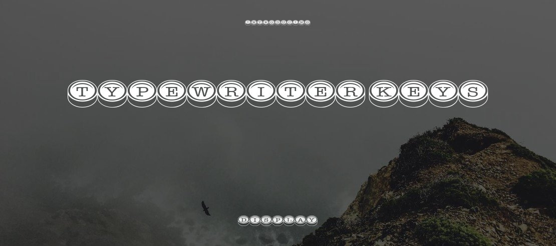 Typewriter Keys Font