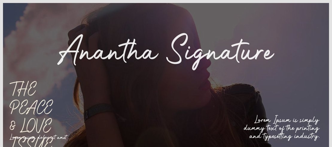 Anantha Signature Font