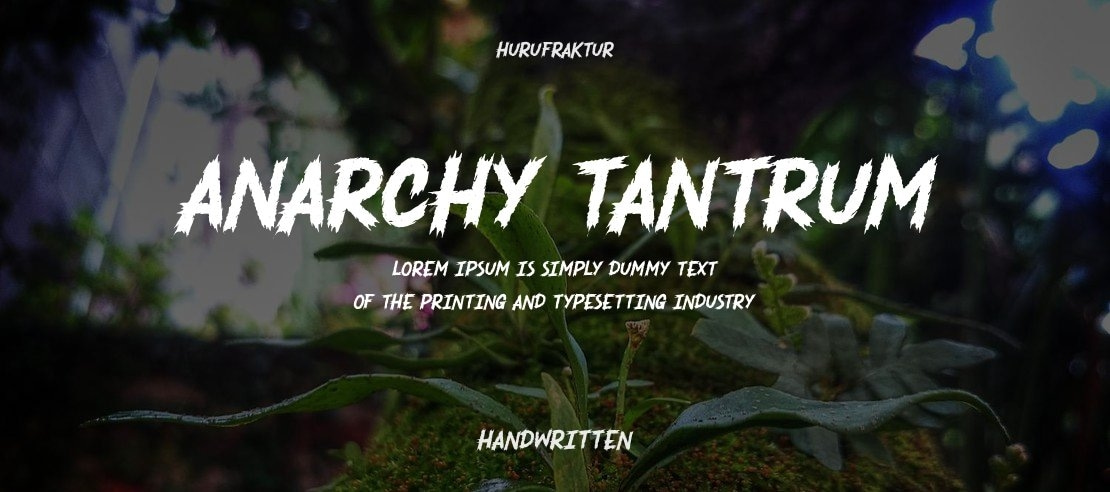 Anarchy Tantrum Font
