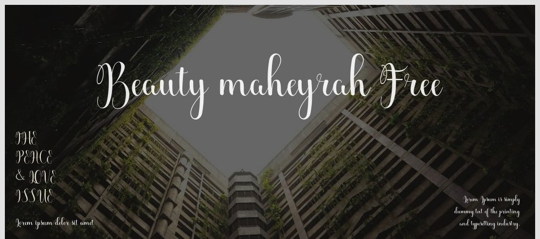 Beauty maheyrah Free Font