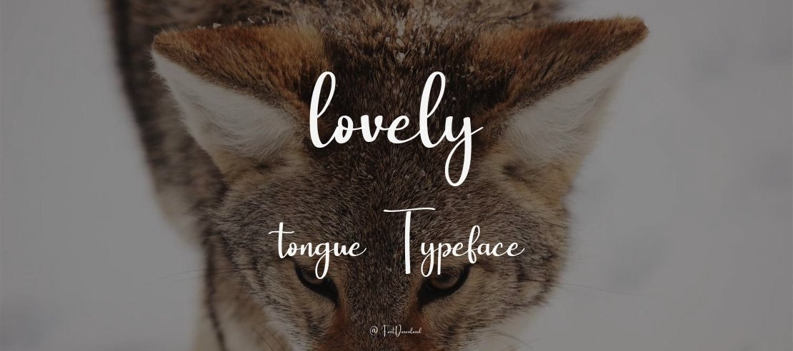 lovely tongue Font