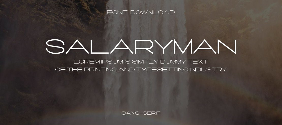 Salaryman Font