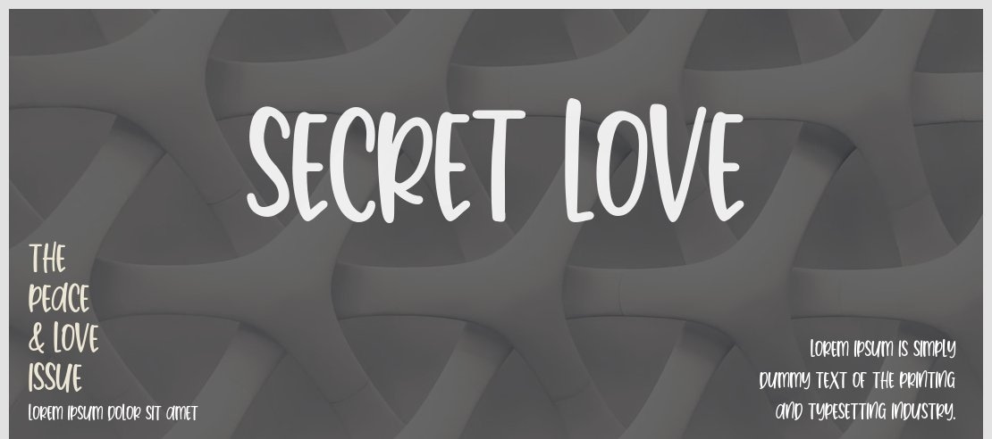 Secret Love Font