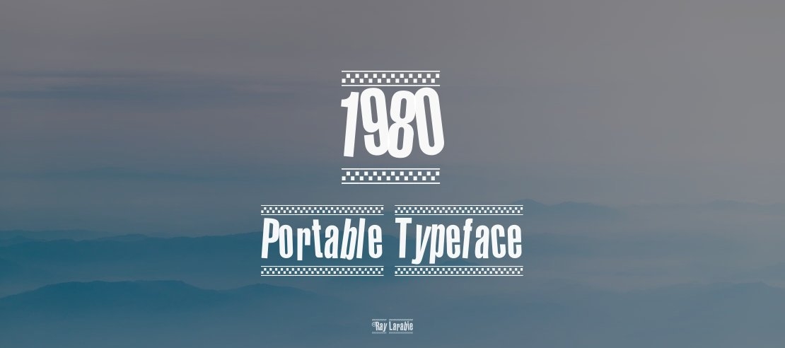 1980 Portable Font