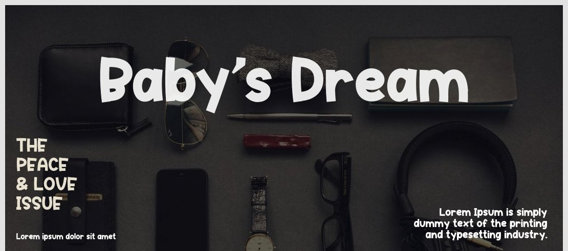 Baby's Dream Font