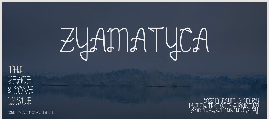 Zyamatyca Font