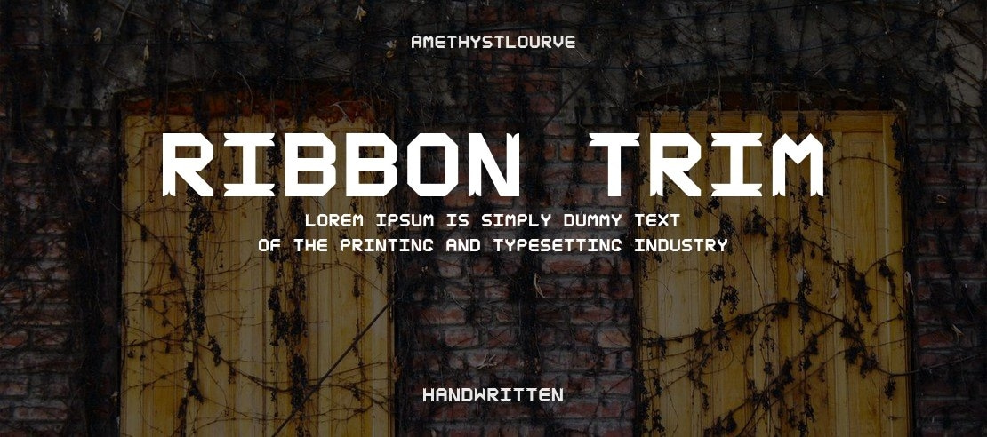 ribbon trim Font