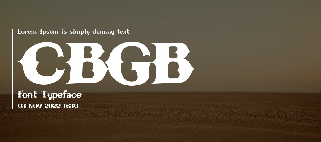 CBGB Font