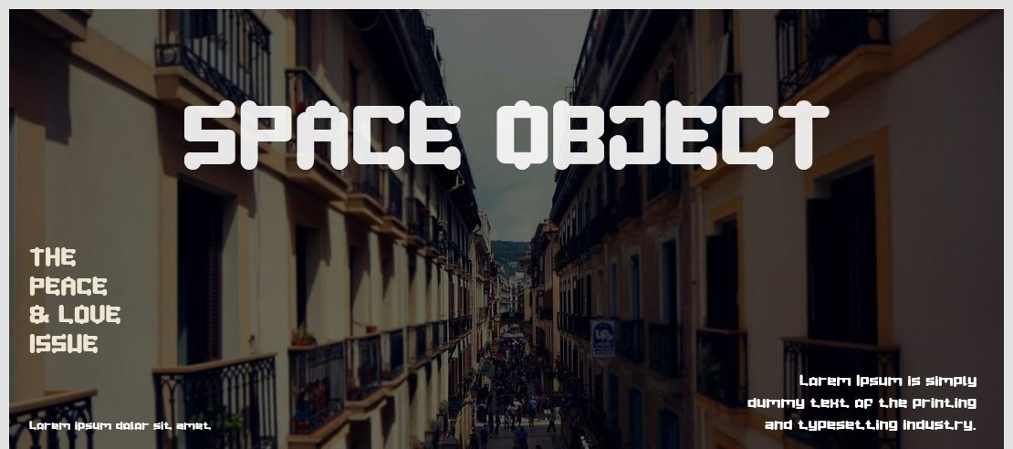 SPACE OBJECT Font