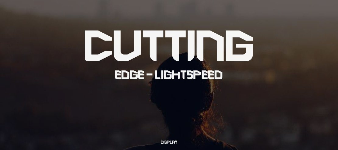 Cutting Edge - Lightspeed Font Family