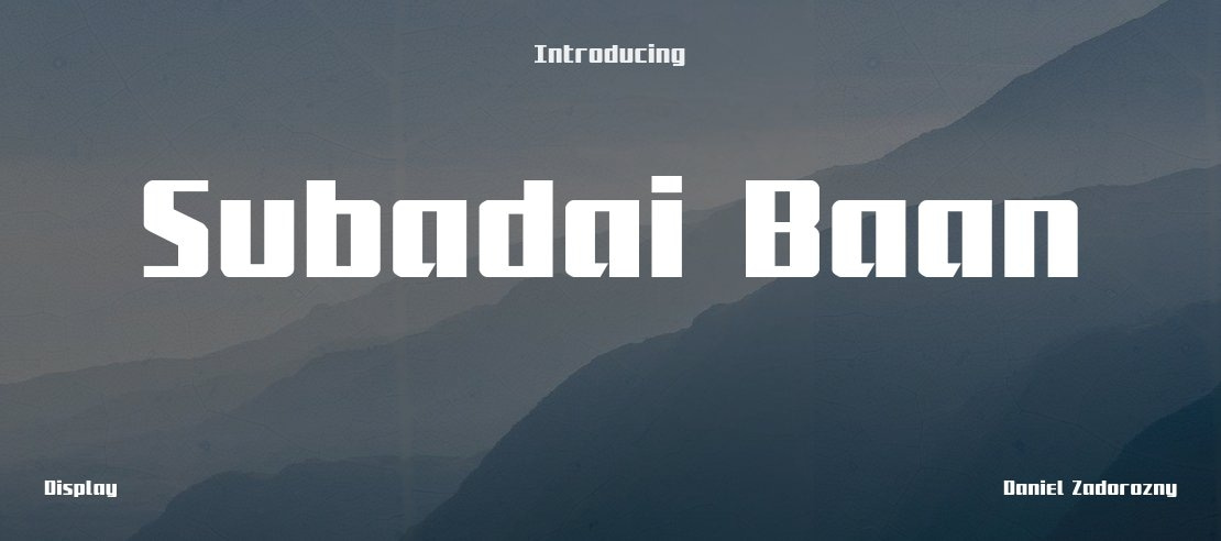 Subadai Baan Font Family