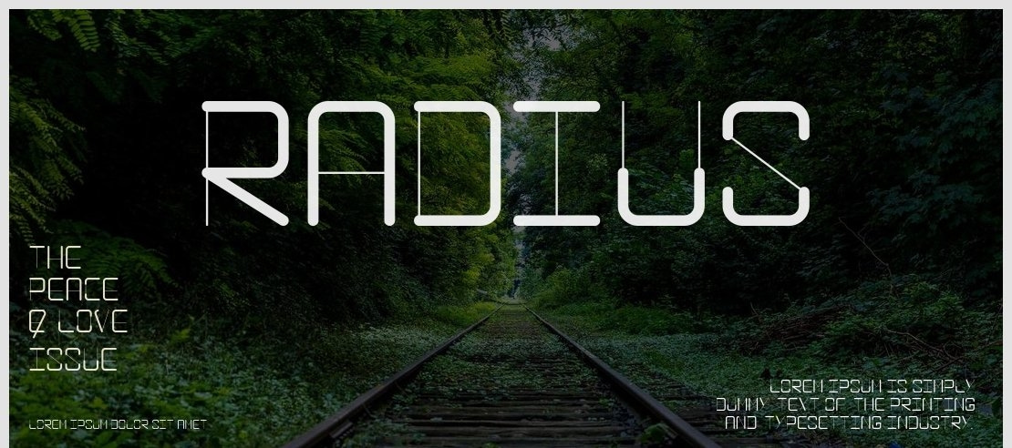 RADIUS Font