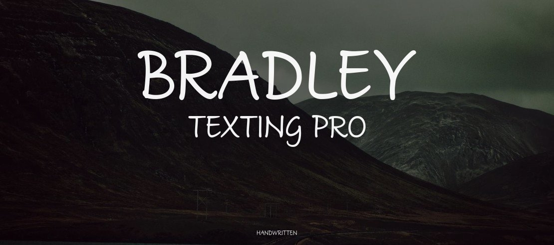 Bradley Texting Pro Font Family