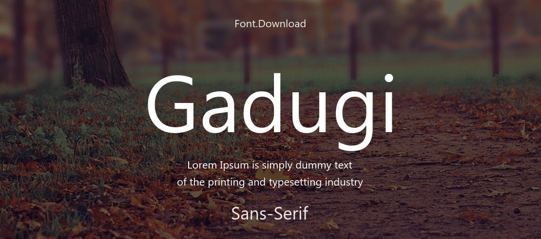 Gadugi Font Family