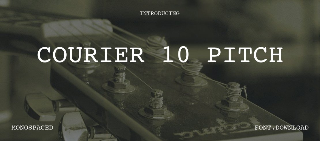 Courier 10 Pitch Font Family