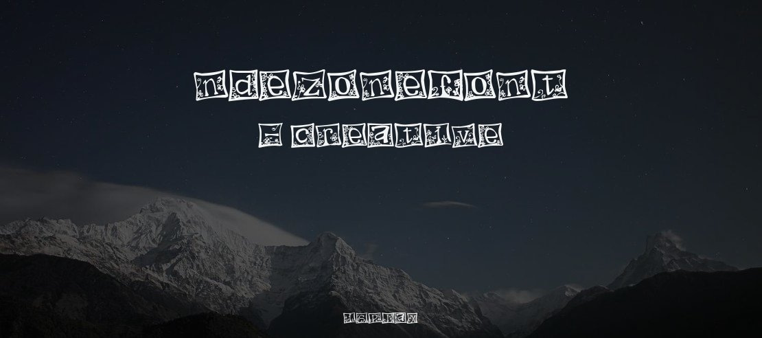 Indezonefont - creative Font