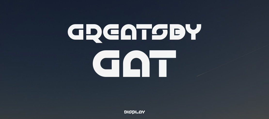 Greatsby Gat Font