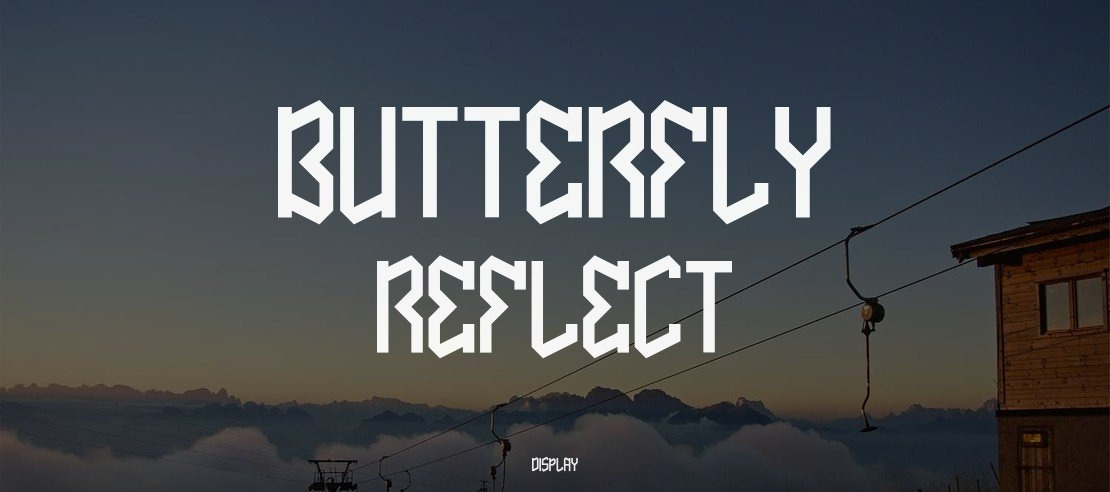 Butterfly Reflect Font