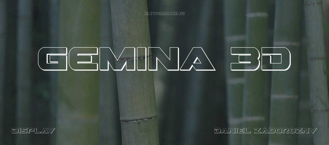 Gemina 3D Font Family