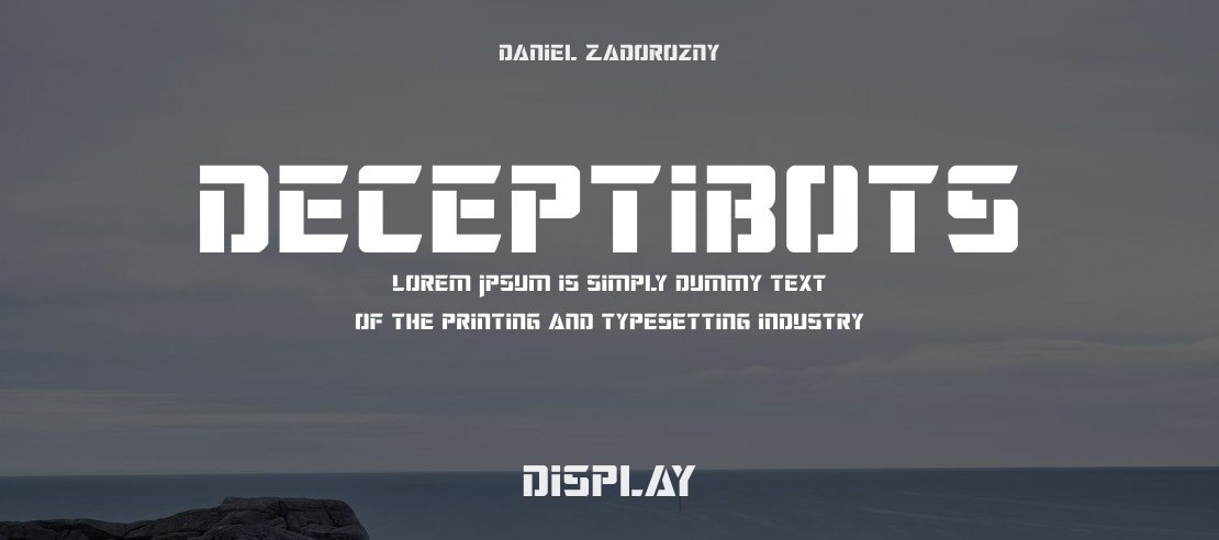 Deceptibots Font Family